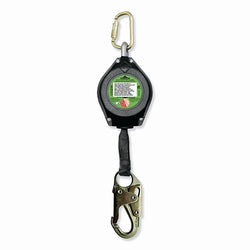 Self-retracting lifeline, non-LE, 96 ft, swivel attachment, 310 lb, swivel safety hook with load indicator, 1