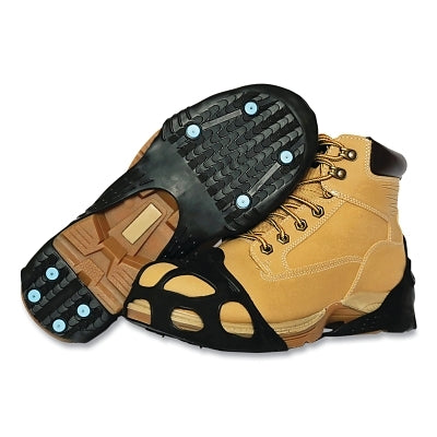 Ayuda de tracción industrial multiusos para hielo y nieve, de grado industrial, de goma, con clavos Ice Diamond™, color negro, tamaño pequeño
