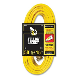 Cable de alimentación Yellow Jacket®, 100 pies, 1 tomacorriente, amarillo