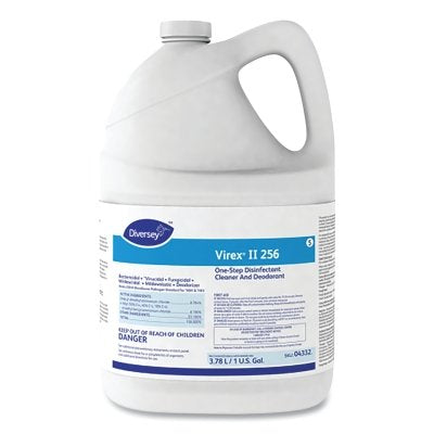 Desinfectante de un solo paso Virex® II 256, botella de 1 galón, aroma a menta