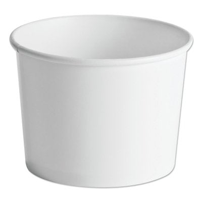 Recipiente de papel para alimentos, 64 oz, blanco