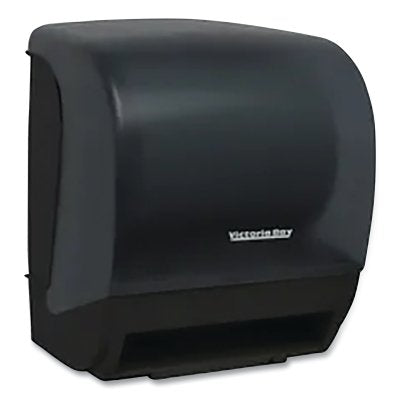 Paper towel dispenser, plastic, translucent black