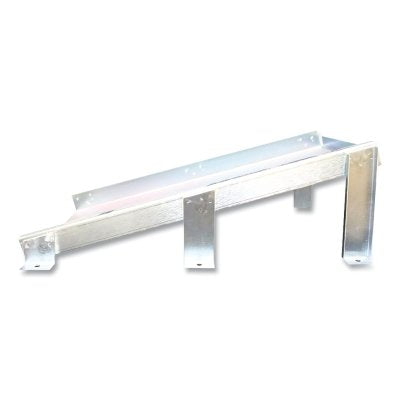 Soporte de montaje para calzos de rueda, 35,5" de largo x 5,5" de ancho x 5" de alto, para calzos de rueda de la serie MC. Los herrajes de montaje se venden por separado.
