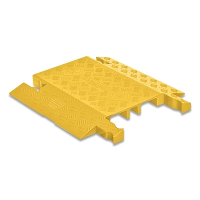 Guard Dog® 3-Channel Cable Protector, 4.8 cm high x 50 cm wide x 55 cm long, Yellow