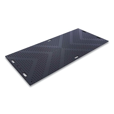 Tapete de protección para suelo LibertyMat™/EuroMat®, 1,27 cm de grosor x 1,22 m de ancho x 2,44 m de largo, orificios para las manos, color negro