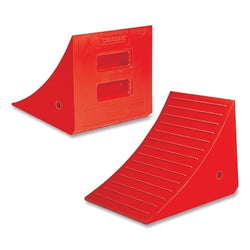 Cuña para ruedas de uso general, capacidad de carga de 245 000 lb, neumáticos de 46 a 65 pulgadas, color naranja