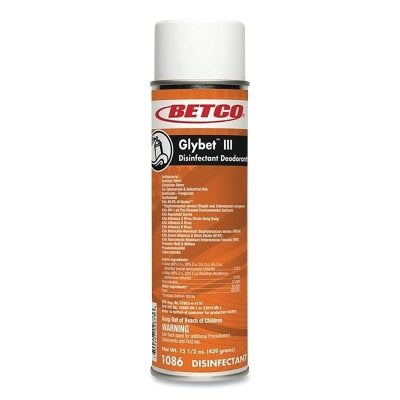 Glybet III Disinfectant, 15.5 oz, Aerosol, Citrus Scent