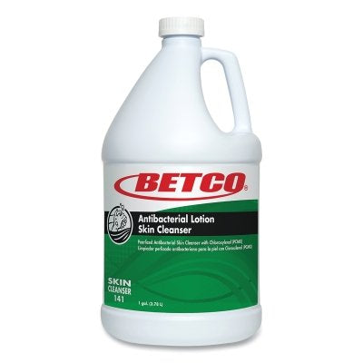 Loción antibacteriana limpiadora de piel, 1 galón, botella