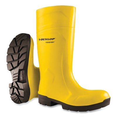 Botas Purofort® FoodPro MultiGrip para hombre, talla 7, poliuretano, color amarillo/negro