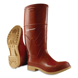 Botas de goma con punta de acero Superpoly® para hombre, talla 7 y 16 pulgadas, poliuretano/PVC, color burdeos/bronceado
