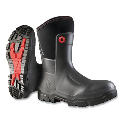 Botas de seguridad integrales Snugboot Craftsman, unisex, M10/W12, media caña, PUROTEX/PUROFORT®, negras, puntera de acero