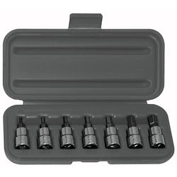 Set of 7 1/2 inch hex sockets