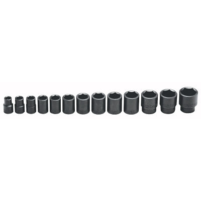 13-piece impact socket set, 1/2 in., 6-point
