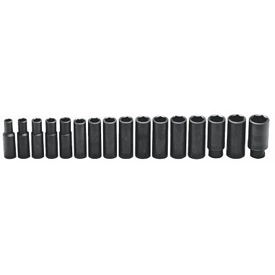 16-piece deep metric socket set, 1/2 in., 6-point