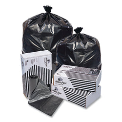 Black Star Can Bag, 40 to 45 Gallons, 0.95 mils, 40 inches wide x 46 inches high, black