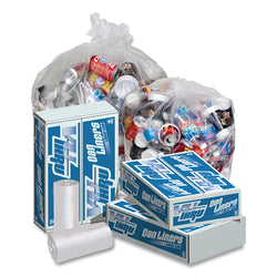 Vu Thru Trash Bag, 60 Gallons, 1.8 mils, 38 inches wide x 58 inches high, Natural Color