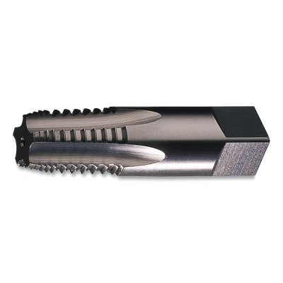 Macho de roscar cónico de 1 pulgada, con semifondo brillante, rosca interrumpida, 5 FL, NPT