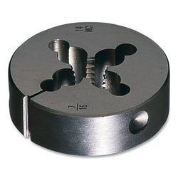 Matriz ajustable redonda de carbono, 1 1/2-12 UNF, 3 pulg. de diámetro exterior