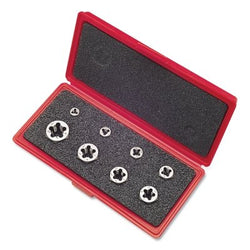 377 Series Hex Retapping Die Set, 7 Pieces, Metric, Right Cut, Carbon Steel