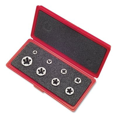 377 Series Hex Retapping Die Set, 7 Pieces, Metric, Right Cut, Carbon Steel