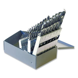 High-strength TiCN drill bit set 150ASP-TC, standard length, 29 pieces, metal case with index