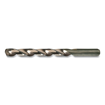 High-strength cobalt drill bit, NAS 550 type, standard length, 25/64 in. diameter, split point