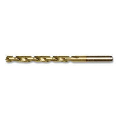 Broca de cobalto TiN de alta resistencia 550ASP-TN, longitud de trabajo estándar, diámetro de corte de 0,4724 pulg., longitud total de 5,9449 pulg., 12,00 mm