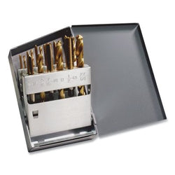 HT18T 18-Piece Hand Tap and Tap Set for Drill and Plug, TiN Finish