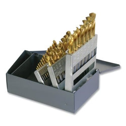 159-TN Heavy Duty TiN Screw Machine Drill Bit Set, 29 Pieces, Drill Bit Sizes 1/16 in. to 1/2 in.