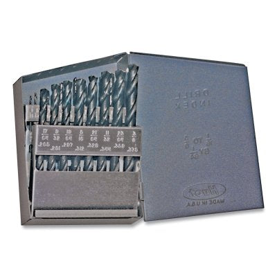 Juego de brocas de uso general con óxido de vapor de 150 mm, longitud estándar, 60 piezas, tamaños de broca n.° 1 a n.° 60