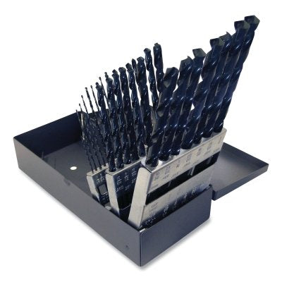 Juego de brocas cónicas de uso general con óxido de vapor, 120 unidades, tamaños de broca n.° 1 a n.° 60, 60 piezas