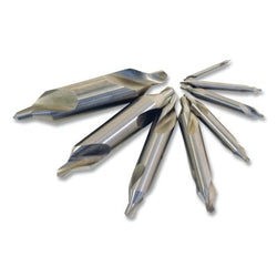 217 Type Flat Point Length Center Drill Bit Set, 8 Pieces, Drill Bit Sizes #1 to #8
