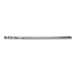 NAS 907 Aircraft Type B HSS Extension Bit, Bright, 3/16 in. Cutting Diameter, Split Point, 12 in. Overall Length