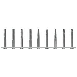 1855 General Purpose Solid Carbide Burr Set, 9 Pieces, 1/4 in. Diameter Cut, 1/8 in. Diameter B Shank, Standard Cut