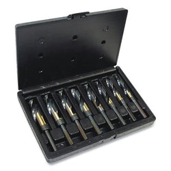 Silver &amp; Deming General Purpose Drill Bit Set, 1877 Series, 9 Pieces, Drill Bit Sizes 9/16 in. to 1 in.
