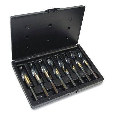 Silver &amp; Deming General Purpose Drill Bit Set, 1877 Series, 9 Pieces, Drill Bit Sizes 9/16 in. to 1 in.