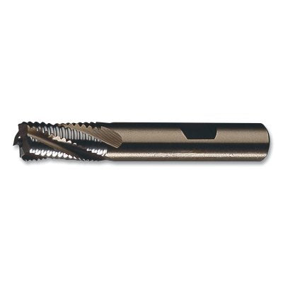 PMRC Style Powder Metal Profile Roughing End Mill, 1-1/4 in. Milling Diameter, 4 in. Cutting Length, Bright