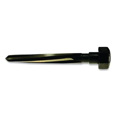 Escariador negro y dorado HSS serie 2616, diámetro de 15/16 in, construcción G y B, longitud total de 9,375 in, vástago hexagonal, longitud de puente