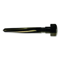 Escariador negro y dorado HSS serie 2618, diámetro de 13/16 in, construcción G y B, longitud total de 7 in, vástago hexagonal, longitud del automóvil