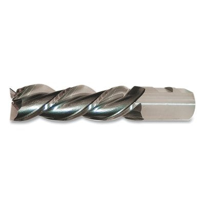 High helix end mill for powder metal finishing, style PM-539R-TC, 1 in. diameter milling, 2 in. cutting length, TiCN