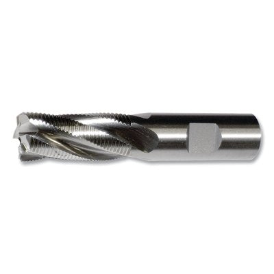 Fresa de desbaste de perfil fino de metal en polvo, estilo PMRF-C, fresado de 1-1/4 pulg. de diámetro, longitud de corte de 2 pulg., brillante