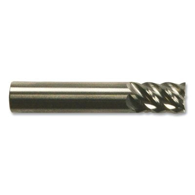 CEM-EMS-5 Solid Carbide Square End Mill, 5/8 x 5/8 x 2-1/2 x 5, 5 Flutes, Straight with Weldon Flat Shank, Bright Finish