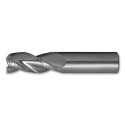 Fresa de extremo cuadrado CEM-AM3, 1 x 1 x 2-1/2 x 5, 3 flautas, AL 0,000 CR, acabado brillante