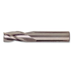 Fresa de extremo único de carburo CEM-SE3 para uso general, 3 flautas, CR 0,030, fresado de 3/4 pulg. de diámetro, longitud de corte de 1,5 pulg., TiAlN