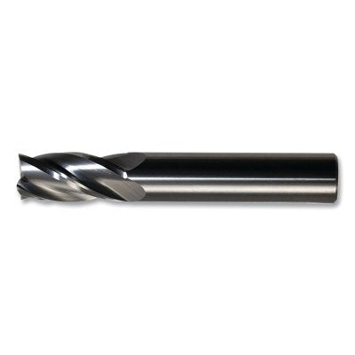 CEM-SE4 General Purpose Carbide Single End Mill, 4 Flutes, CR 0.060, 3/4 in. Diameter Milling, 1.5 in. Cutting Length, Bright