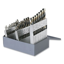 1876 ​​Heavy Duty Mechanical Drill Bit Set, Black and Gold, 29 Pieces, Drill Bit Sizes 1/16 to 1/2 in.