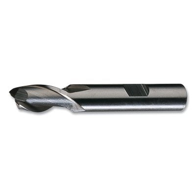 HG-2 high-speed steel square end mill, 2 flutes, 2 in. milling diameter, 1.5 in. cutting length, TiCN finish