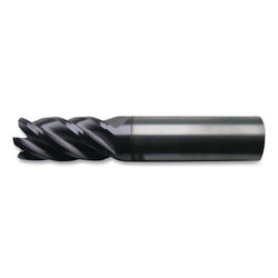 Fresa de carburo CEM-V2-5R, 1 x 1 x 2-1/4 x 5, 5 flautas, VI 0,015 CR, acabado brillante