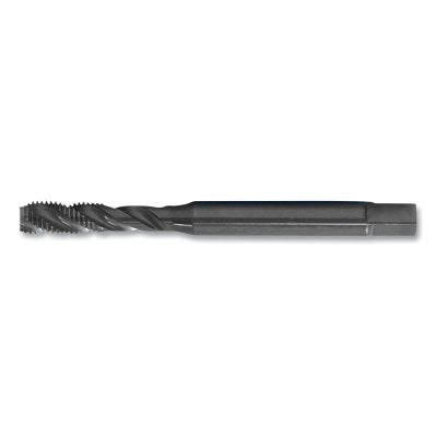 Macho de roscar con flauta espiral, serie PER-893SF, 4 flautas, M18 x 2,5, óxido negro