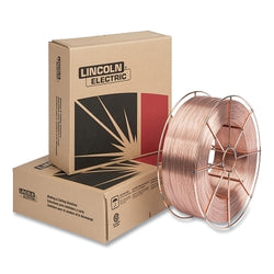Alambre MIG SuperArc® L-59®, 0,045 pulg. de diámetro, caja Accu-Pak® de 1000 lb, acero dulce recubierto de cobre.